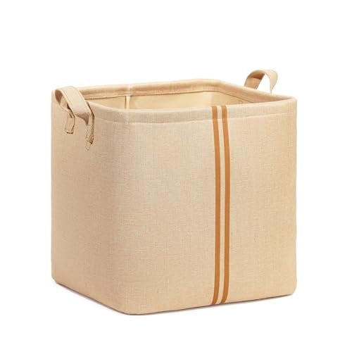 Ocean Home Textile Çocuk Odası Jüt Keten Kumaş Sepet 30 x 30 x 30 cm