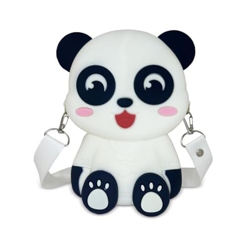 Ogi Mogi Toys Silikon Beyaz Panda Omuz Çantası