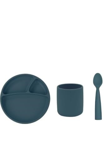 OiOi Silikon Beslenme Seti 3'lü Deep Blue