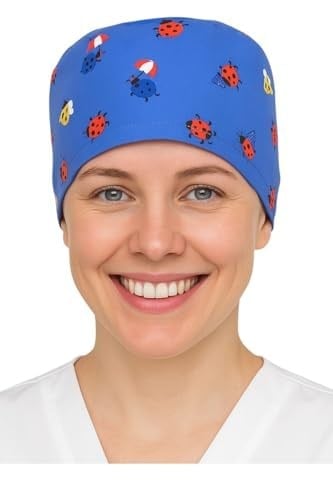 Okanmed Uğur Böceği Desenli Doktor Hemşire Aşçı Cerrahi Bone Hastane Bone Bandana M360