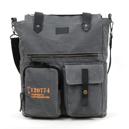 Old Cotton 7062 Kahve Suya Dayanıklı Kanvas Omuz, Postacı, Çapraz Askılı, El, Okul, Laptop Seyahat Çantası