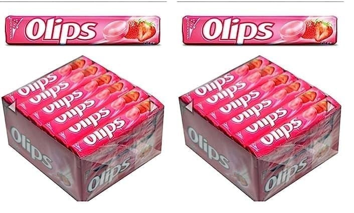 Olips Stick Çilek Aromalı Şekerleme 28 gr 2li paket
