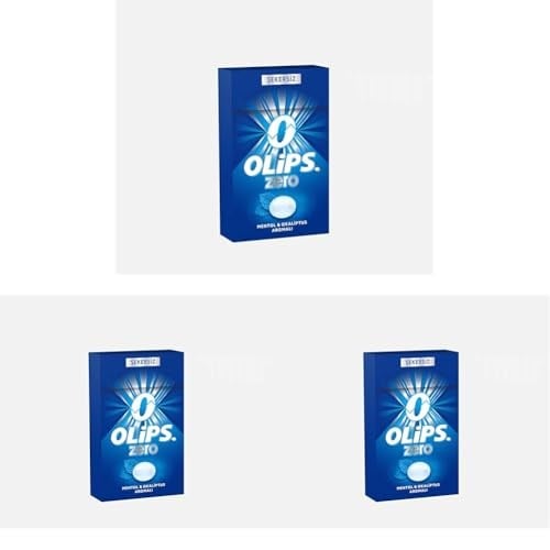 Olips Zero Şekersiz Mentol Okaliptus Aromalı Şekerleme 28 gr 3lü paket