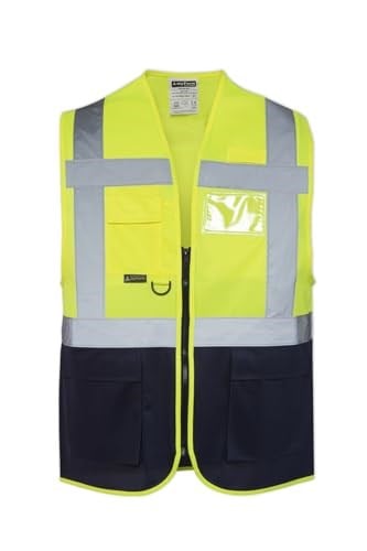 OLYMPUS HIGH VIS WARNING VEST SARI - LACİVERT 4XL-1
