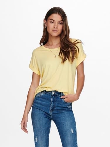 ONLY Kadın Onlmoster S/S O-neck Top Noos Jrs Tişört Gündelik