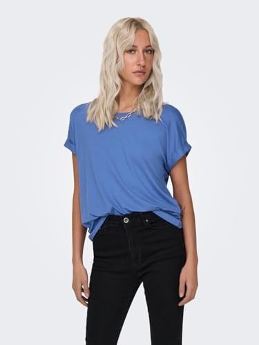 ONLY kadın T-Shirt Onlmoster S/S O-Yaka Üst Noos Jrs