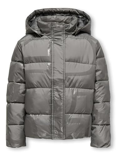 Only Kogmercedes Life Aop Puffer Çocuk Günlük Mont 15327417-DECEMBER-SKY Gri