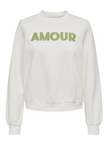 ONLY ONLANA L/S EMBROIDERY O-NECK BOX SWT Sweatshirt Kadın