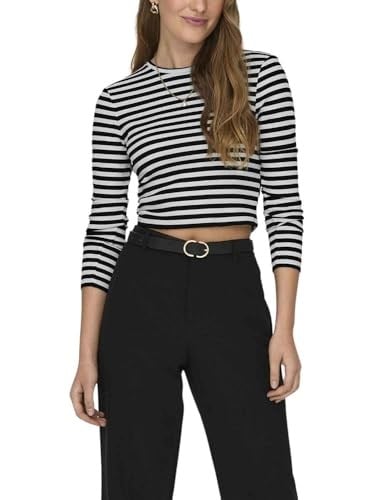 ONLY ONLELINA L/S CROPPED TOP JRS Tişört Kadın