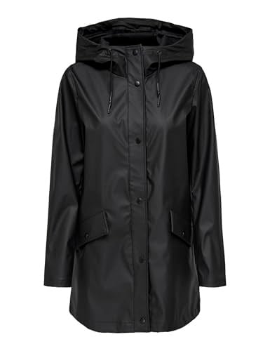 Only Onlelisa Raincoat Otw Erkek Günlük Mont 15261734-BLACK Siyah