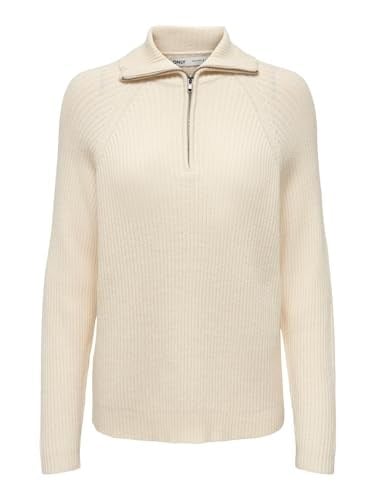 ONLY ONLKATIA LS LOOSE HALF ZIP KNT Kazak Kadın