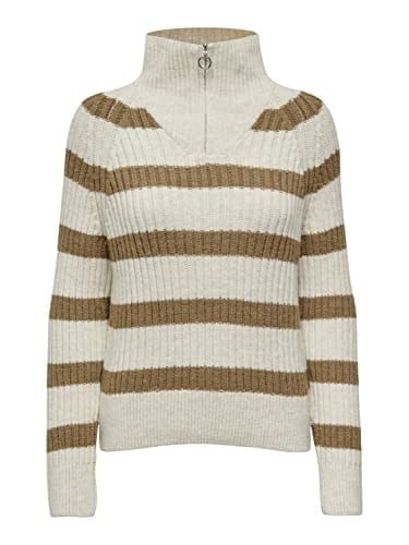 ONLY ONLLEISE FREYA LS ZIP HIGH NECK KNT NOOS Kazak Kadın