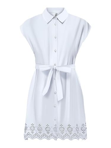 ONLY ONLLOU LIFE EMB S/S SHIRT DRESS PTM Elbise Kadın