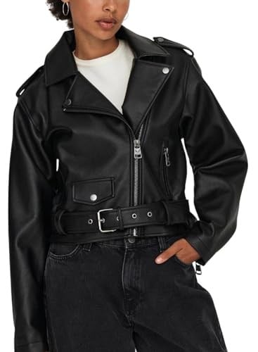 ONLY ONLLOUIE FAUX LEAHTER BIKER OTW Dış Giyim Kadın