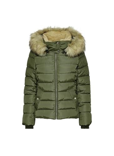 Only Onlnewcamilla Fur Hood Jacket Cc Otw Kadın Günlük Mont 15304767-BLACK Siyah