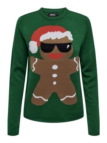ONLY ONLXMAS COOKIES LS O-NECK BOX KNT Triko Kadın