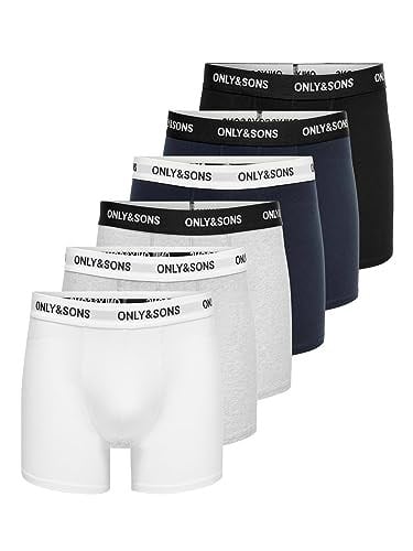 Only & Sons Onsfitz Solid Black Trunk 7'li paket Noos Boxer Şort Erkek