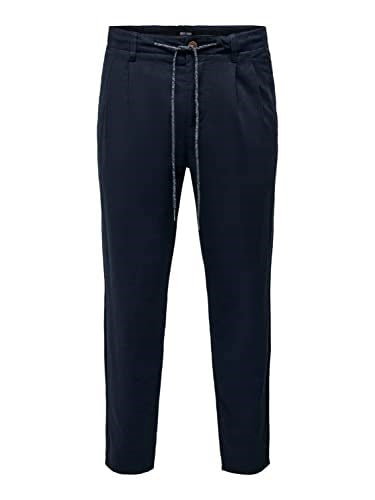 ONLY & SONS Onsleo Crop Linen Mix 0048 Pantolon Pantolon Erkek