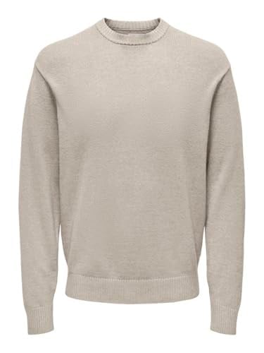 Only & Sons ONSLEON LIFE REG 12 PBT CREW KNIT Triko Erkek
