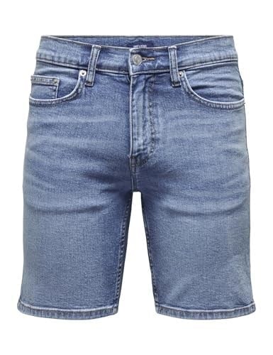 Only & Sons Onsweft Kot Şort Koyu Mavi, 5003117837