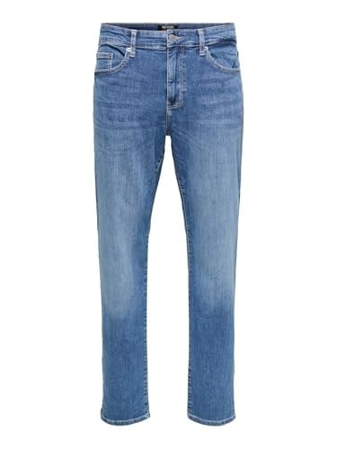 Only & Sons Onsweft Reg. M. Blue 6755 Dnm Jeans NoosDar kesim kot pantolonErkek