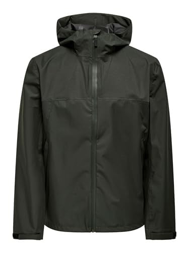 Only & Sons Su Geçirmez Ceket, S, 22031606, Peat, Erkek