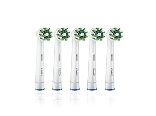 Oral-B CrossAction elektrikli diş fırçası başlığı, 5 adet, CleanMaximiser kılları ile bütünsel ağız temizliği