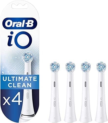 Oral-B İo Ultimate Clean Yedek Diş Fırçası Başlığı, 4 Adet, Beyaz
