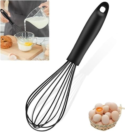 Orret Home Büyük Boy Silikon Çırma Teli,Silikon Çırpıcı,Yumurta,Ayran Ve Pasta İçin Çırpma Teli (2)
