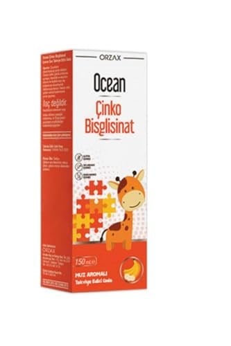 Orzax Ocean Çinko Bisglisinat Şurup Muz Aromalı 150 ml 109306-1