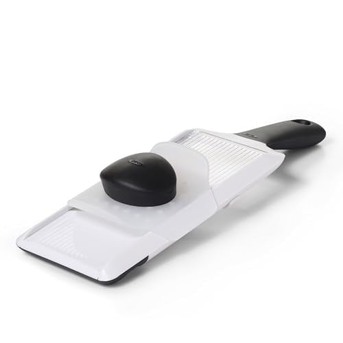OXO - Good Grips Paslanmaz Çelik Bıçaklı Sebze Dilimleyicisi/El Dilimleyicisi, Beyaz