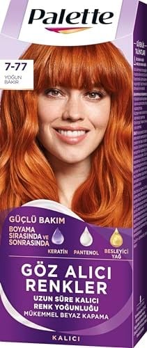 Palette Yoğun Göz Alıcı Renk Saç Boyası 7-77 Yoğun Bakır