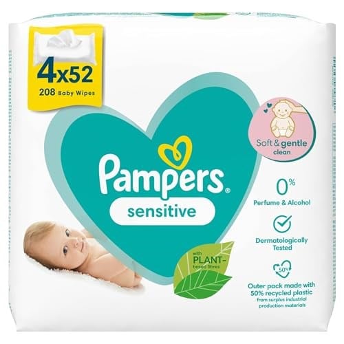 Pampers 81687197 Sensitive Baby ıslak mendil, beyaz