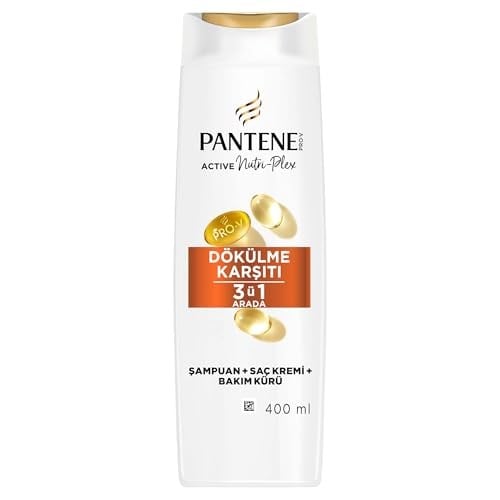PANTENE Dökülme Karşıtı Şampuan 3'ü 1 Arada Şampuan 400 ml - Seçenekler: Standart, Standart 3lü paket