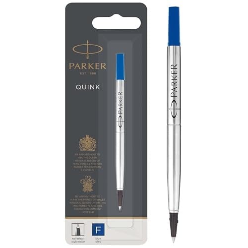 Parker 1950322 Rollerball Kalem Yedeği, İnce uç, Mavi - Seçenekler: 1 adet