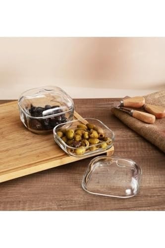 Paşabahçe Plus 5li Çok Amaçlı Cam Saklama Kabı