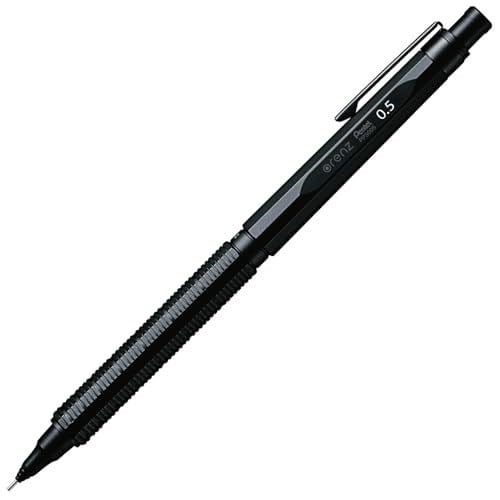 Pentel PP3005-A ORENZNERO basmalı kurşun kalem, otomatik uç beslemeli, kırılmaz uç, siyah metal gövde, 0,5 mm, 1 adet (1'li paket)