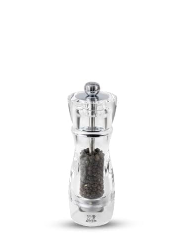 Peugeot 18221 Vittel karabiber değirmeni akrilik, 4,9 x 4,9 x 16 cm, şeffaf