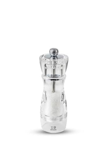 Peugeot 18238 Vittel Tuz Değirmeni Akrilik, 4,9 x 4,9 x 16 cm, Şeffaf