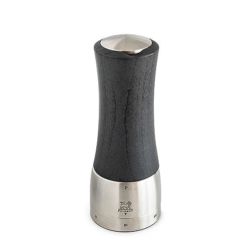 Peugeot Manuel karabiber değirmeni u'Select Daman(eski Madras) serisinden 16 cm yüksekliğinde, grafit/gri, ahşap ve paslanmaz çelik renginde, 39462 - Seçenekler: 16cm - 6.3in, Ölçü Birimi