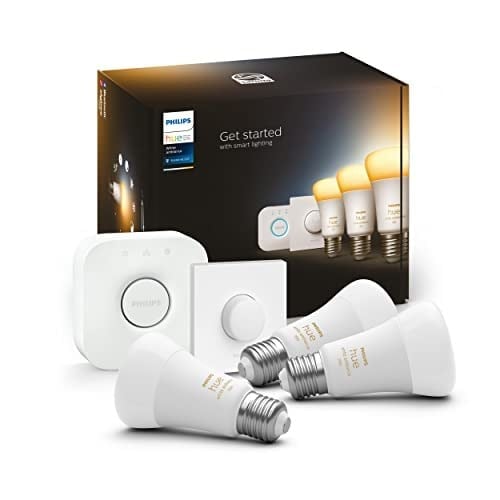 Philips HueWA 8-75W Beyaz Ambiyans Akıllı Led Ampul Başlangıç Seti 3'lü, Akıllı Butonlu, E27, Bluetooth Özellikli