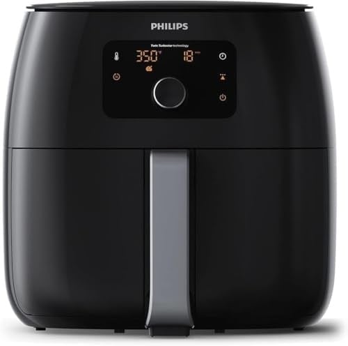 PHILIPS Yağ Temizleme Teknolojisi, 3 Lbs, Black, Mutfak Aletleri Dijital İkiz TurboStar Airfryer XXL, HD9650 / 96