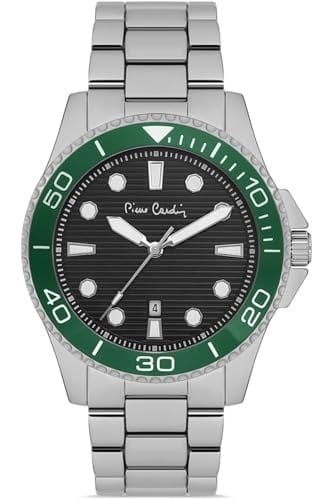 Pierre Cardin 800311F09 Kol Saati, Gri-Yeşil, Standart