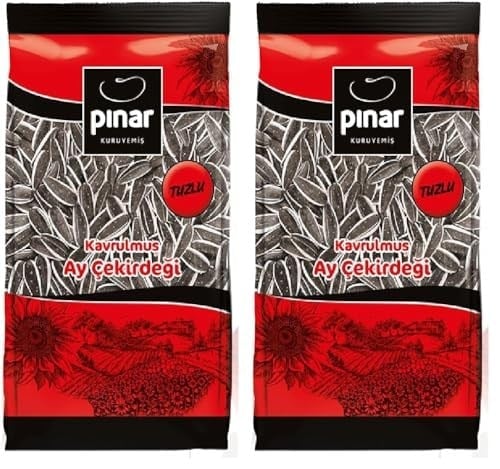 Pınar Kavrulmuş Ala Ayçekirdeği Tuzlu 400 gr Şeffaf (2 paketi)