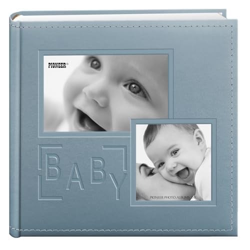 Pioneer Photo Albums DA-200COLB/B fotoğraf albümü, 200 cepli, kabartmalı, 10,2 x 15,2 cm için, mavi