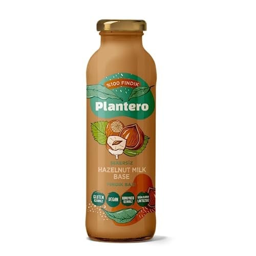 Plantero Fındık Sütü Konsantresi (250Gr,%100 Fındık, Şekersiz, 6 Litre Süt)