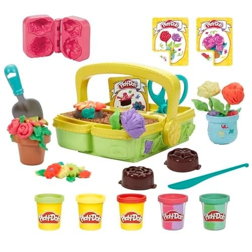 Play-Doh Blooming Flower Garden Oyun Seti | Doğa Temalı Rol Yapma ve Yaratıcı Oyun | 3 Yaş ve Üzeri Çocuklar İçin Sanat ve El İşi Seti