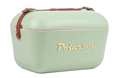 Polarbox 20 Litre Klasik Soğutucu Kutusu Zeytin - Yeşil |Plaj, Piknik ve Parti için Buz Kutusu | Dönüştürülebilir Kapak | Beslenme Kutusu | Termal soğutucu kutusu | Buz Soğutucu Kutusu