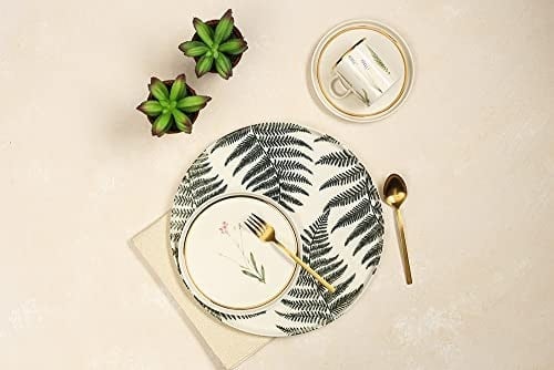 Porland Botanical 19 Parça 6 Kişilik Pasta&Çay Takımı
