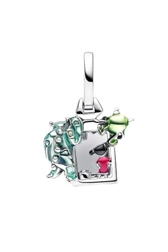 POSEİDONS JEWELLERY (100) Pixar Sevimli Canavarlar Kapı Sallantılı Charm Renkli gümüş Tek Ebat